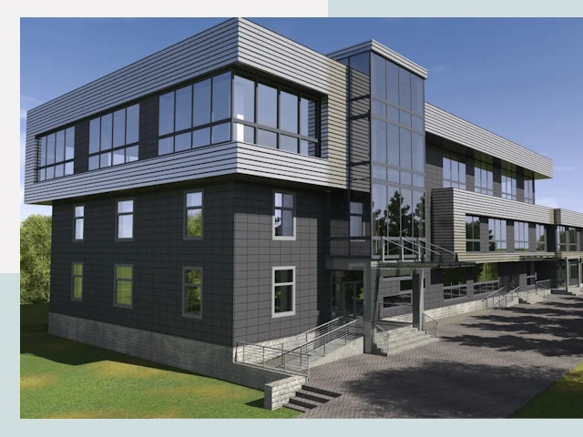 Административные здания в Кимовске