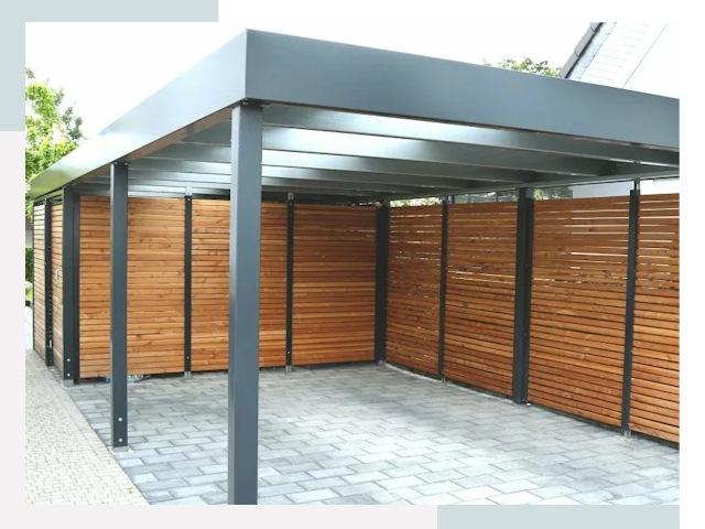 Навесы для парковки в Кимовске