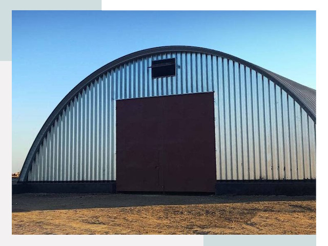 Арочные ангары в Кимовске