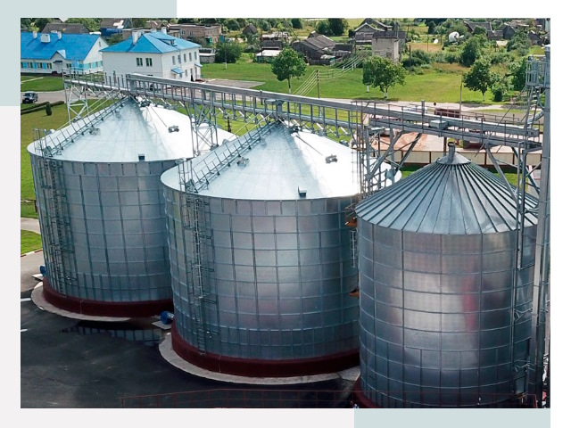 Металлические силосы в Кимовске