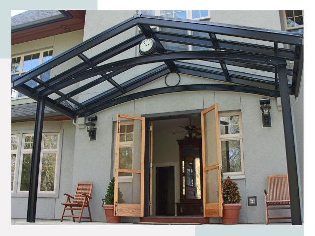 Козырьки металлические в Кимовске