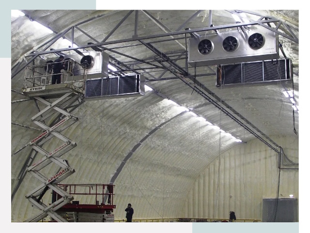 Оснащение ангаров в Кимовске