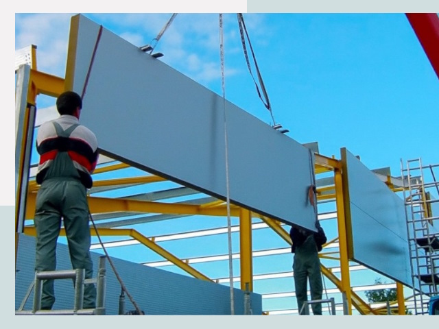 Монтаж сэндвич-панелей в Кимовске от 618 руб.